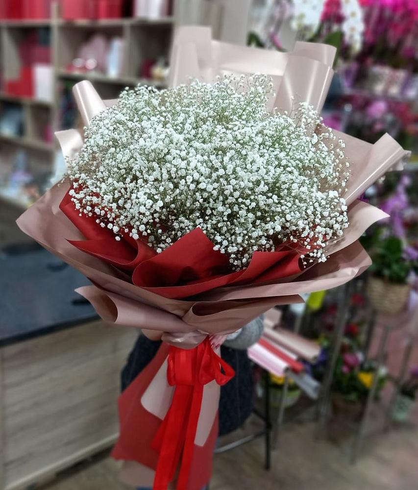 Букет Белые хлопья в Новой Игирме Букет цветов из: Гипсофила в Новой Игирме