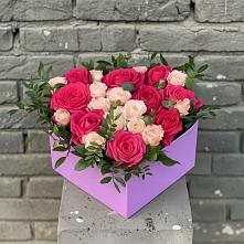 Цветочная композиция из Розы в коробке в Новой Игирме