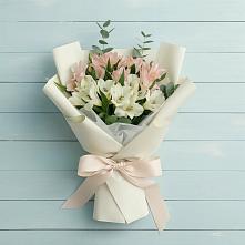 Букет цветов из:  Альстромерии #REPLACE_PRED# Новой Игирме