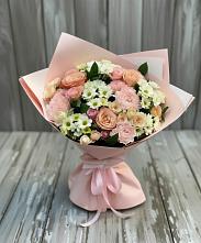 Букет цветов из:  Гвоздики, Розы и Хризантемы в Новой Игирме
