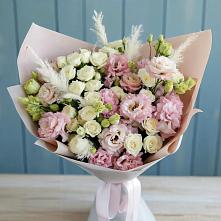 Букет цветов из:  Альстромерии и Розы в Новой Игирме