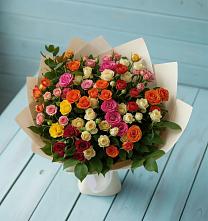 Букет Микс из разноцветных кустовых роз #REPLACE_PRED# Новой Игирме